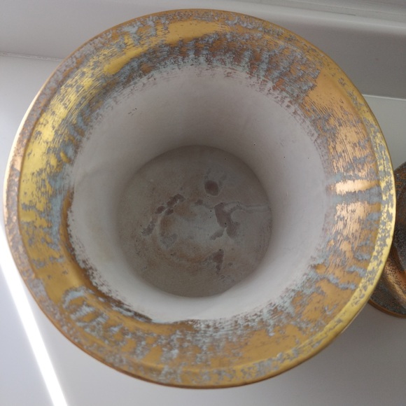 SET Of Vintage Stangl Pottery Hand Painted Vases/planters/urns - Picture 2 of 6